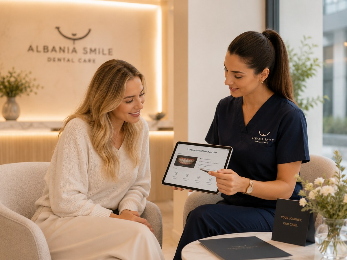 Patient discussing a personalised dental treatment plan